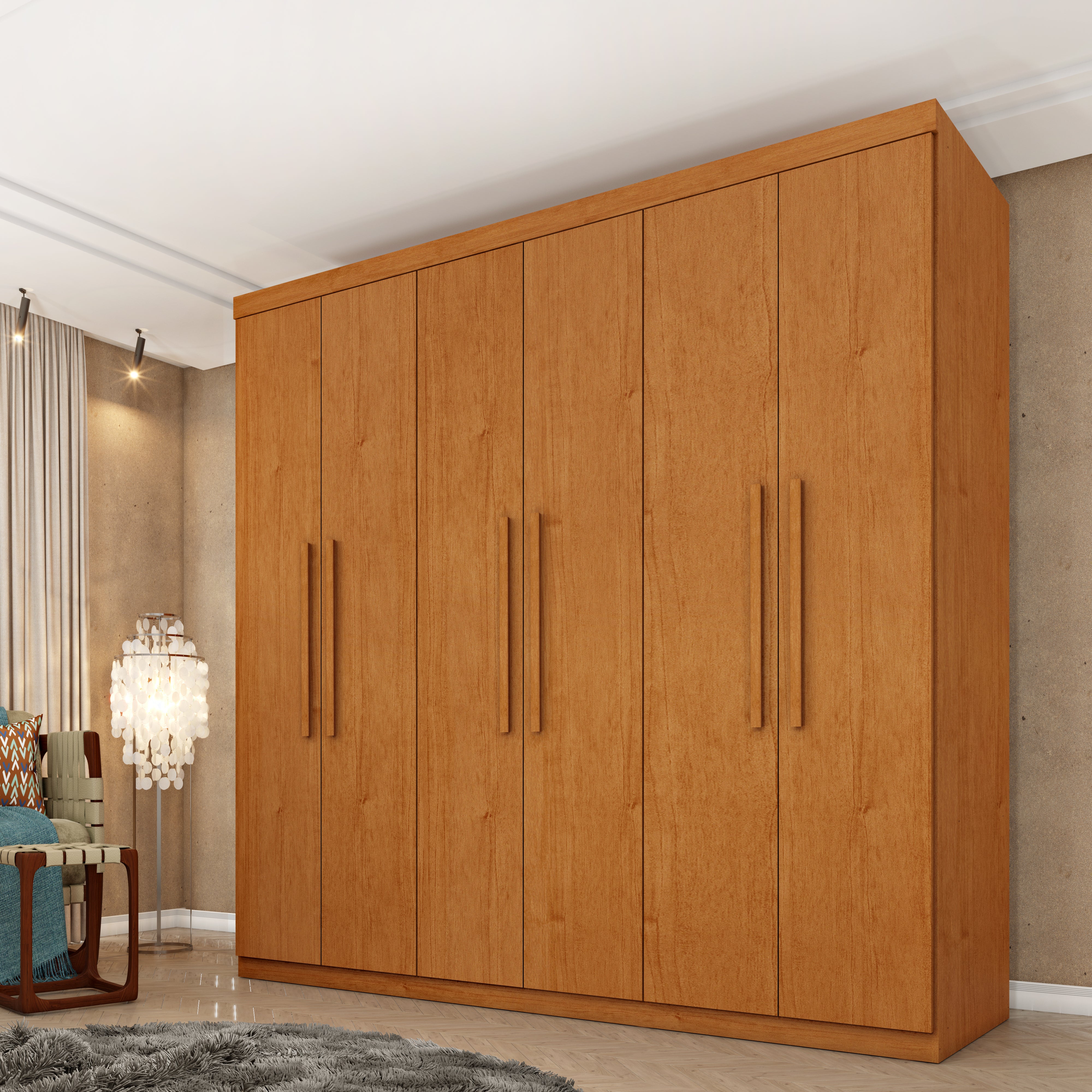 Guarda Roupa Casal 6 Portas Lagos Tcil Móveis