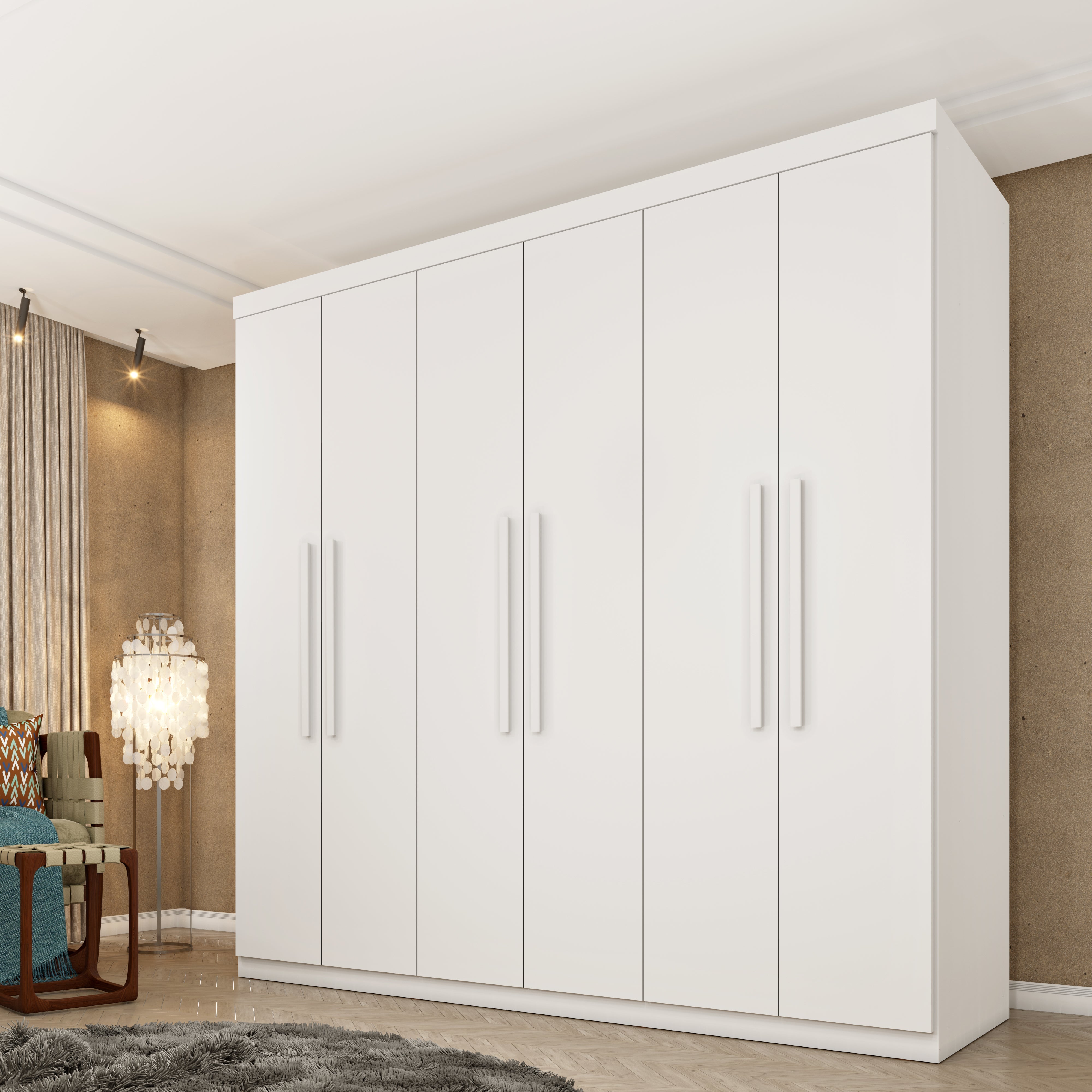 Guarda Roupa Casal 6 Portas Lagos Tcil Móveis