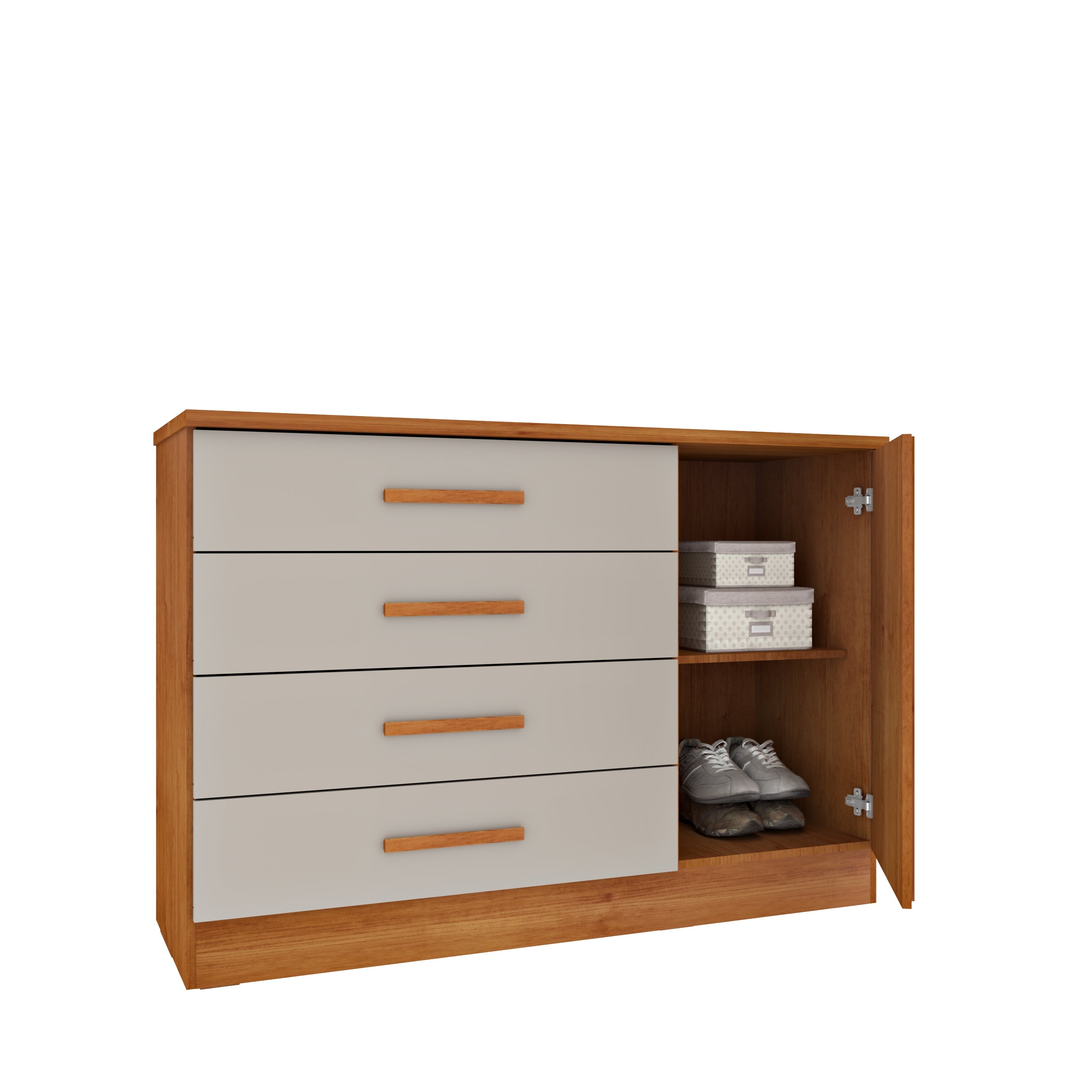 Cômoda Barcelona 1 Porta 4 Gavetas - Tcil Móveis