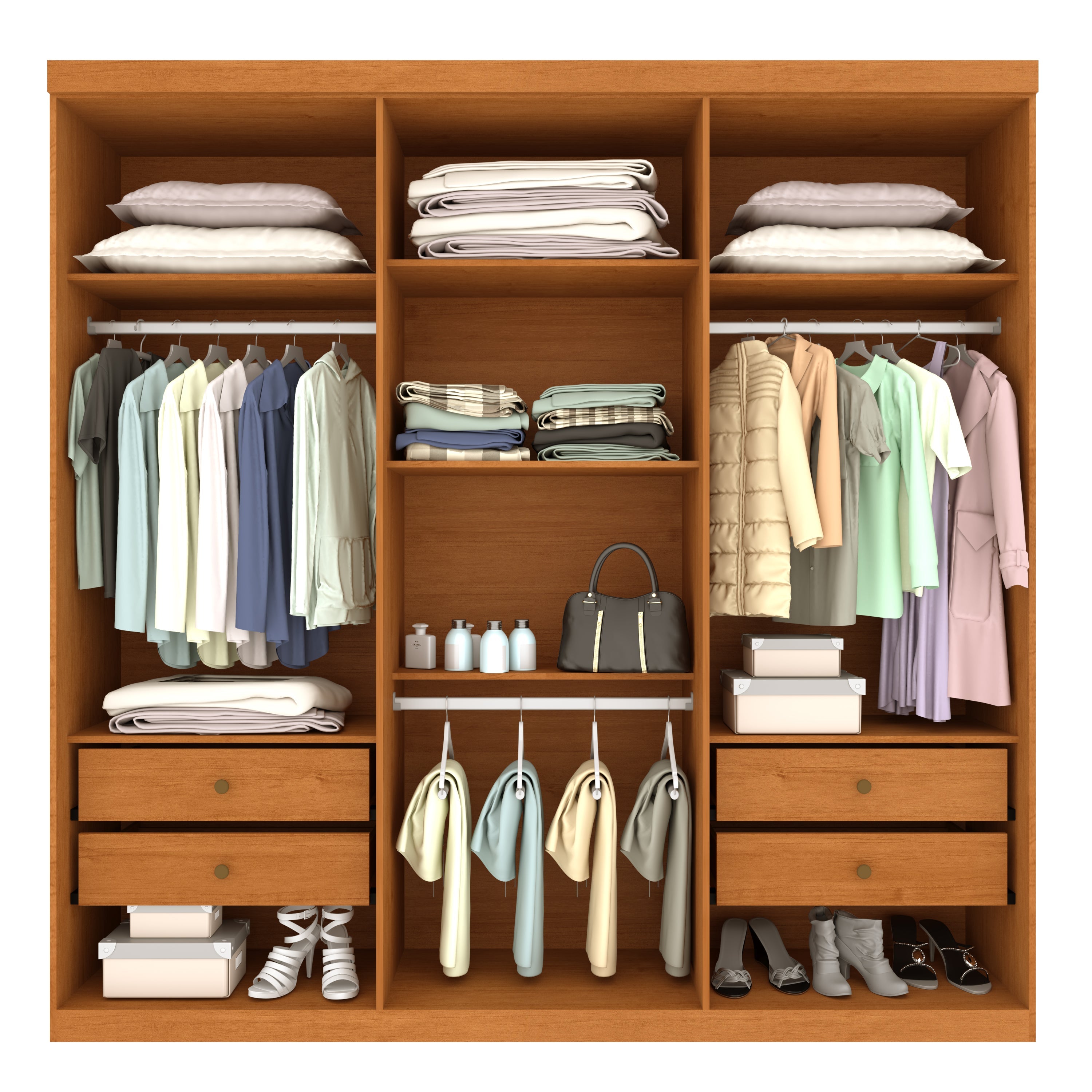 Guarda Roupa Casal 6 Portas Lagos Tcil Móveis