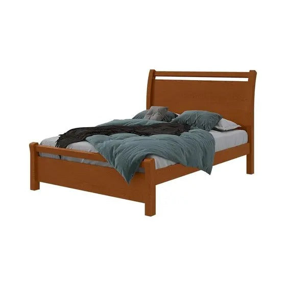 Cama Casal Reali 140 Amêndoa Clean - Lopas