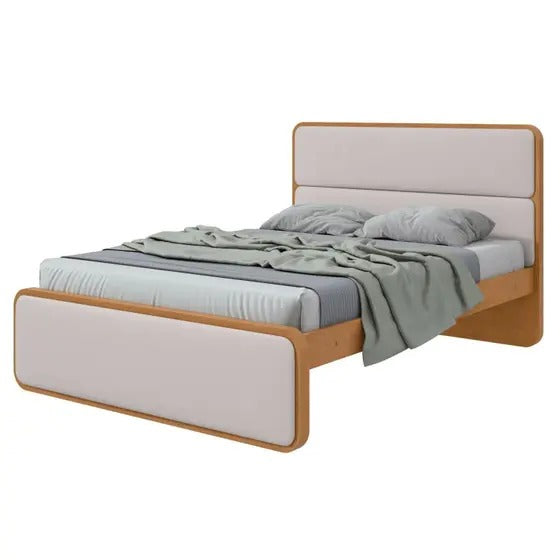 Cama Casal em Mdp/mdf 207x110cm Loop Courino - Móveis Lopas