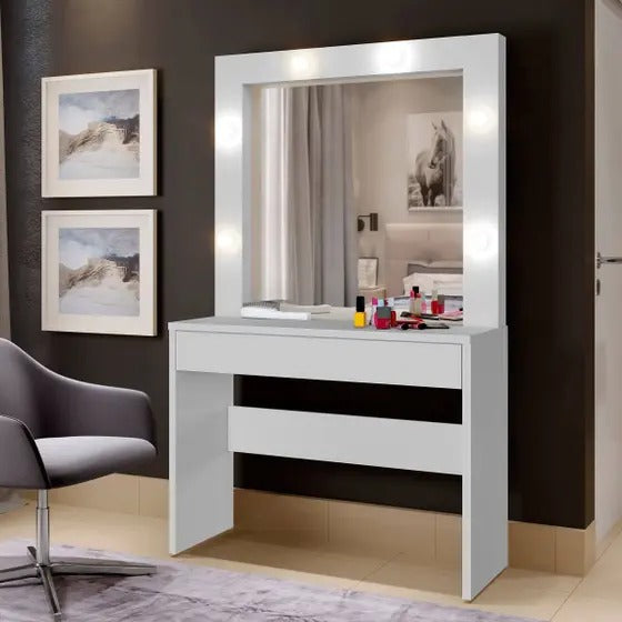 Penteadeira Camarim com Espelho Romance Mavaular