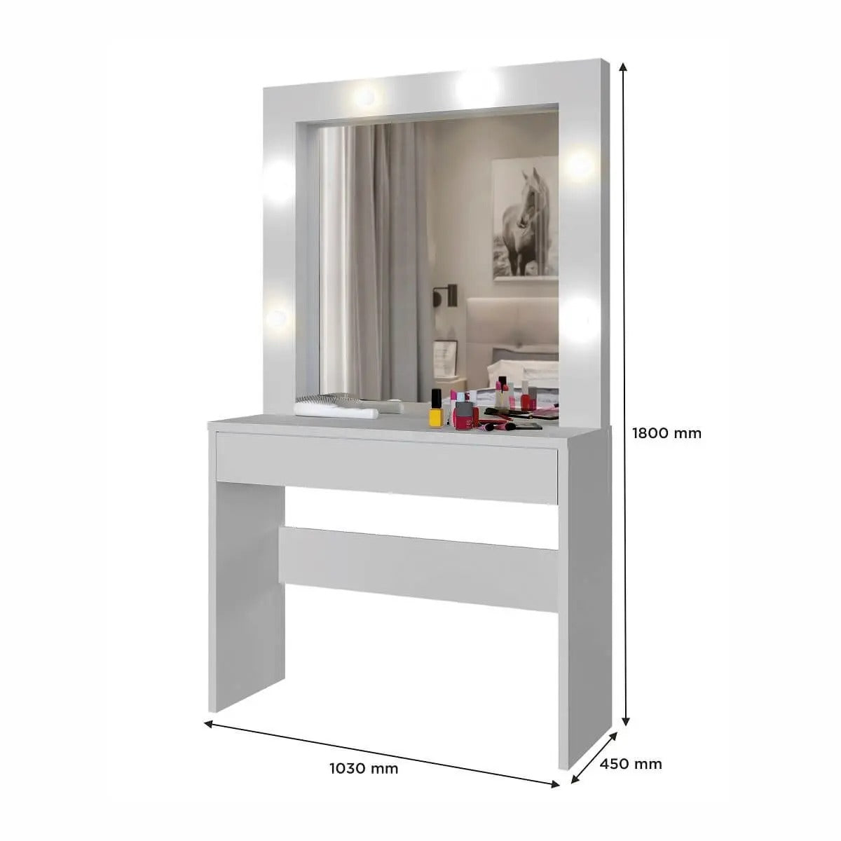 Penteadeira Camarim com Espelho Romance Mavaular