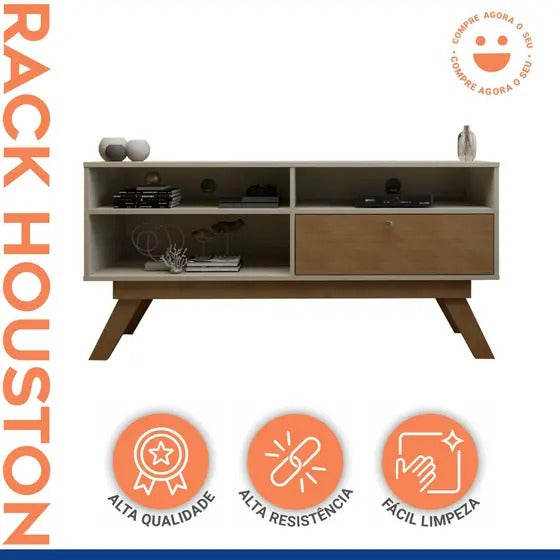 Rack para TV até 50 Polegadas 1 Porta Houston - Valdemóveis