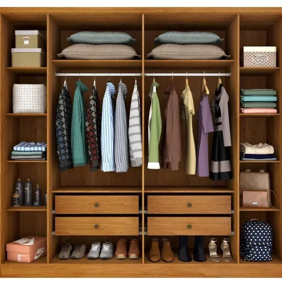 Guarda Roupa Veneza 6 Portas 4 Gavetas TCIL