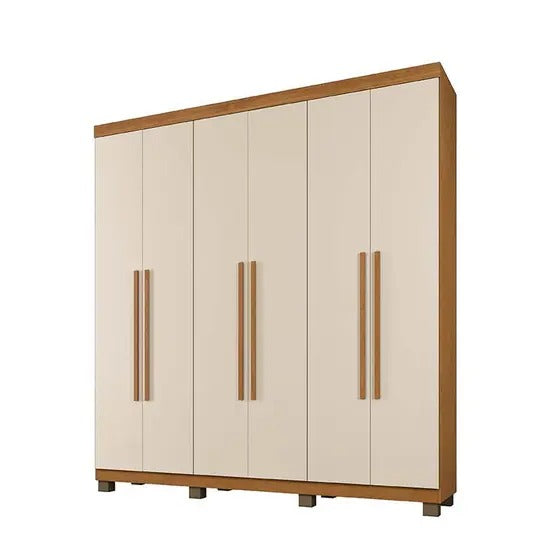 Guarda Roupa Casal 6 Portas 3 Gavetas Milão - Benetil Móveis