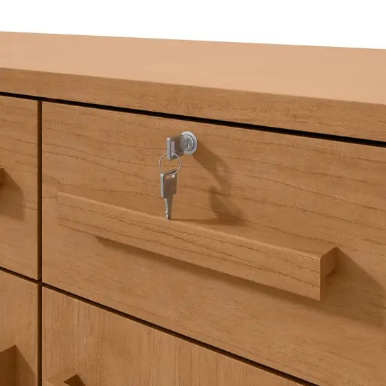 Cômoda 1 Porta 6 Gavetas 1 Nicho Da Vinci - Lopas