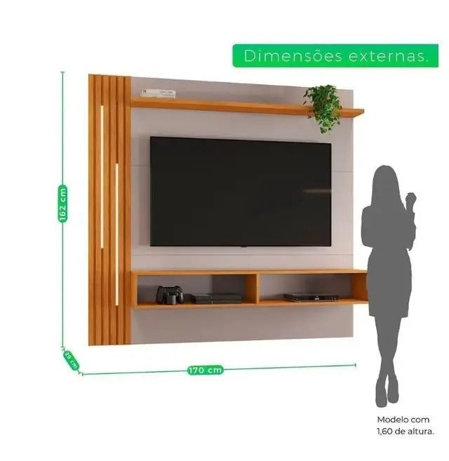 Painel Agrado Para Tv Até 65" JCM Movelaria