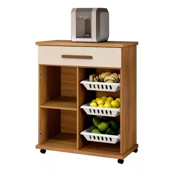 Fruteira 1 Porta 1 Gaveta 3 Cestos Goiânia Arte Móveis