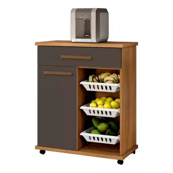 Fruteira 1 Porta 1 Gaveta 3 Cestos Goiânia Arte Móveis