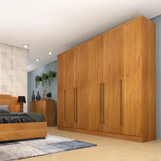 Guarda roupa casal 6 portas 8 gavetas sevilla - TCIL MÓVEIS