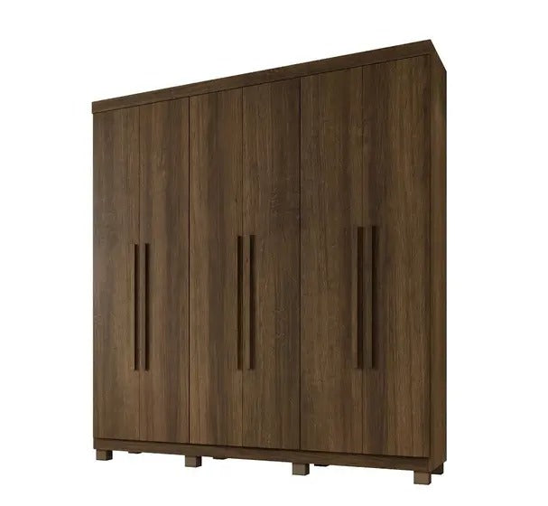 Guarda Roupa Casal 6 Portas 3 Gavetas Milão - Benetil Móveis