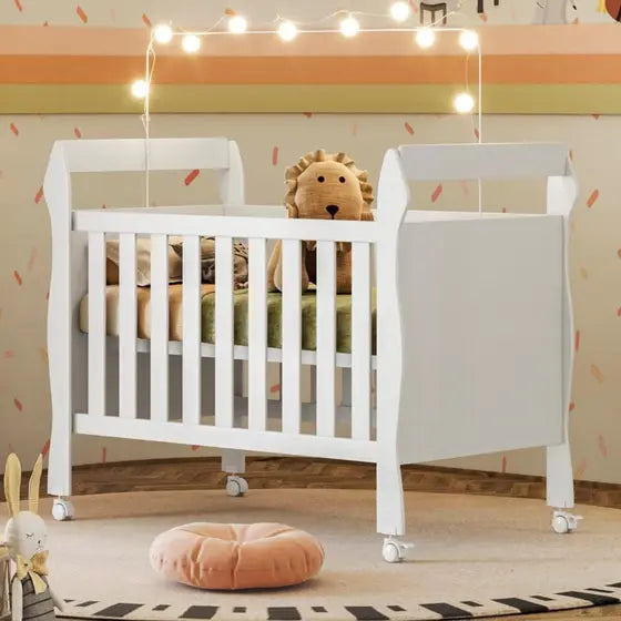 Berço Mini Cama 3 em 1 Soninho Branco - Tigus Baby