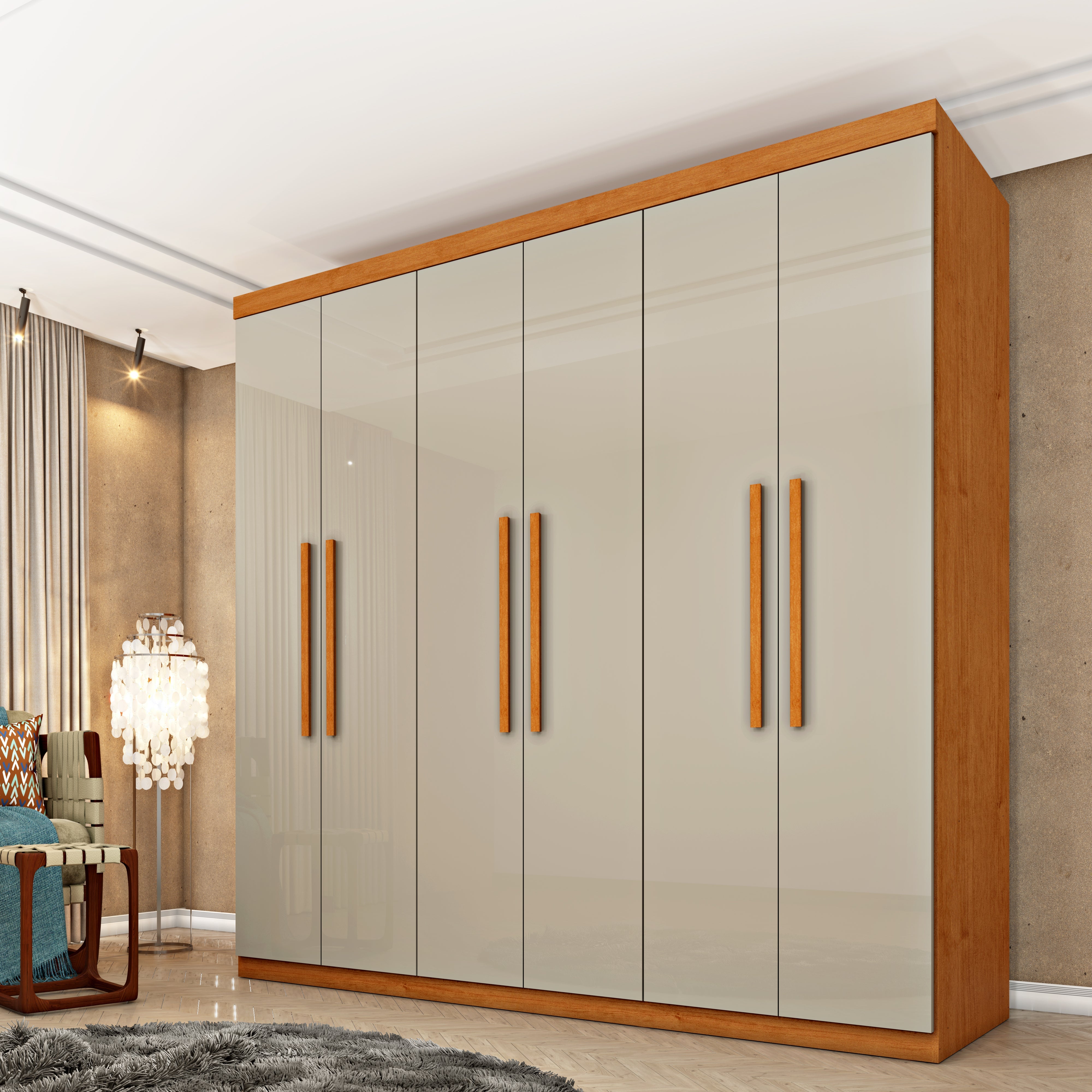 Guarda Roupa Casal 6 Portas Lagos Tcil Móveis