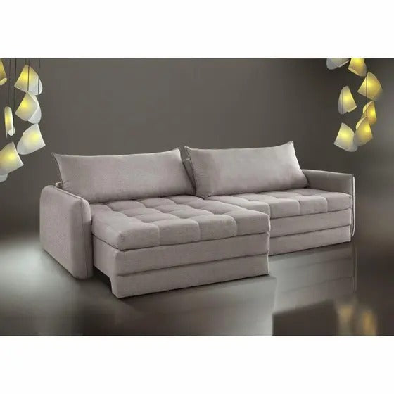 Sofá Cama Retátil e Reclinável Captiva 2,24m
