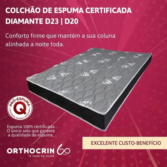 Colchão  de Espuma Orthocrin Diamante D23