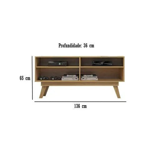Rack para TV até 50 Polegadas 1 Porta Houston - Valdemóveis
