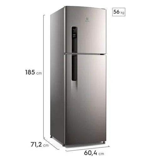 Geladeira Electrolux Frost Free 400L AutoSense Duplex Inox Look (TF44S)
