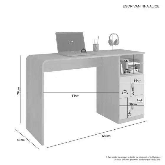Escrivaninha Alice JCM Móveis
