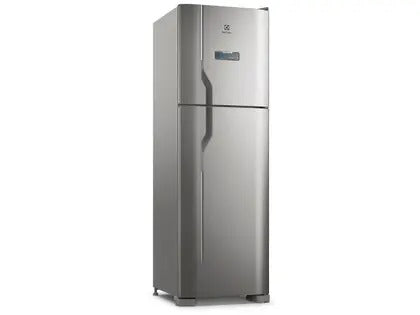 Geladeira Electrolux Frost Free 400L Turbo Congelamento Duplex Cor Inox DFX44