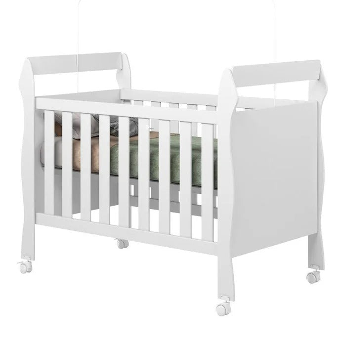 Berço Mini Cama 3 em 1 Soninho Branco - Tigus Baby