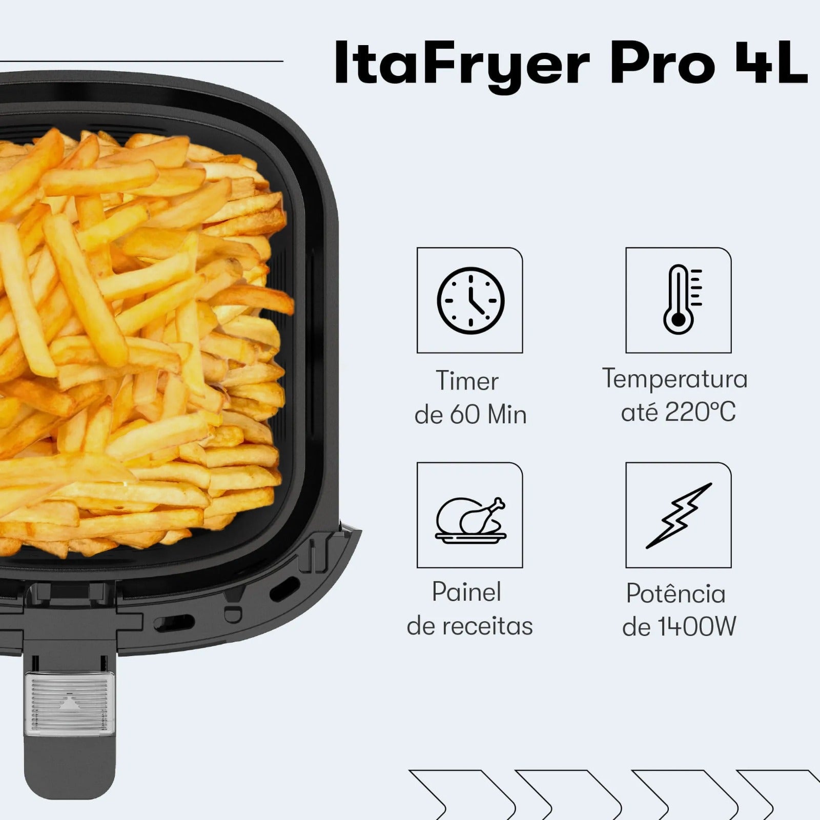Fritadeira Itafryer PRO 4L 127V 1400W Itatiaia