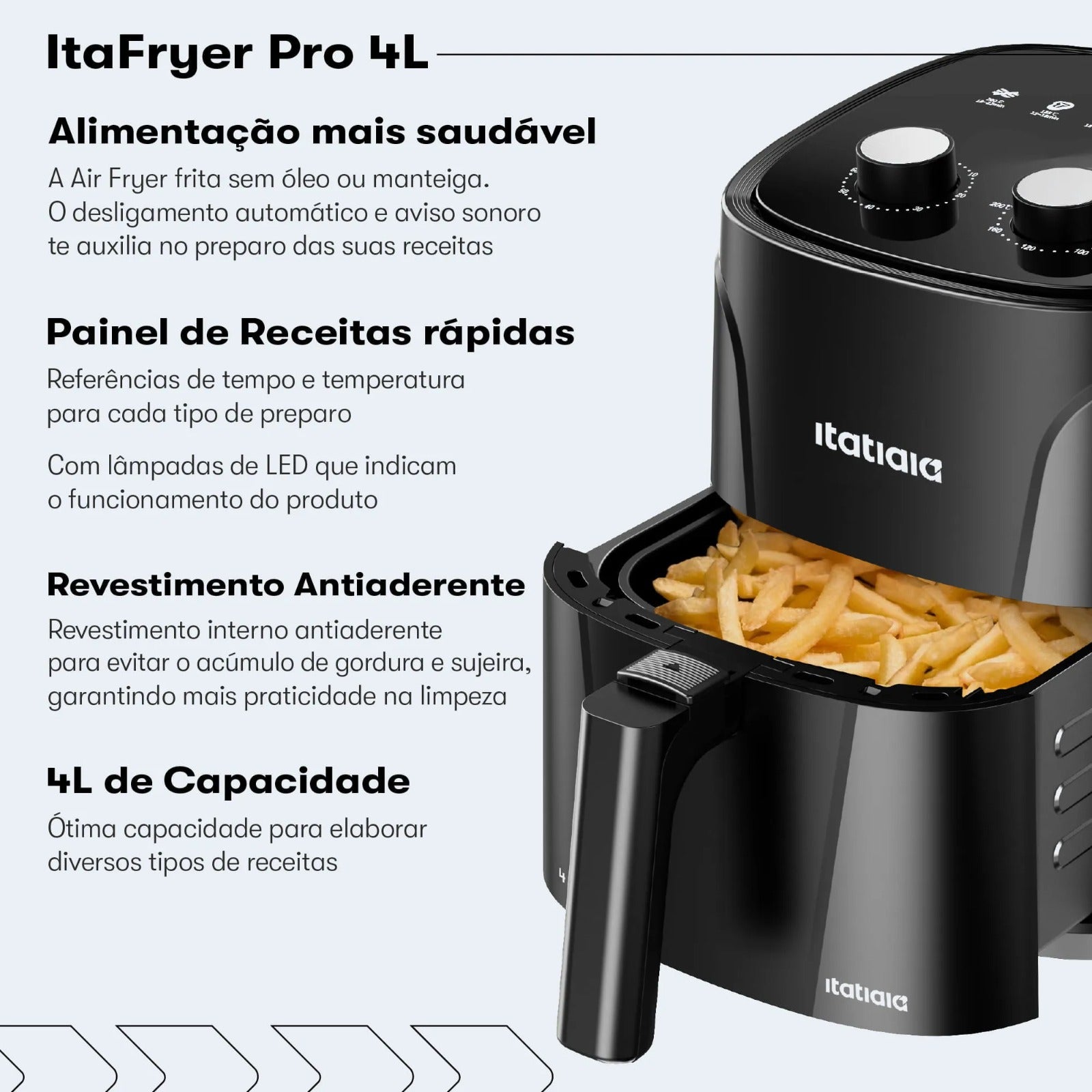 Fritadeira Itafryer PRO 4L 127V 1400W Itatiaia