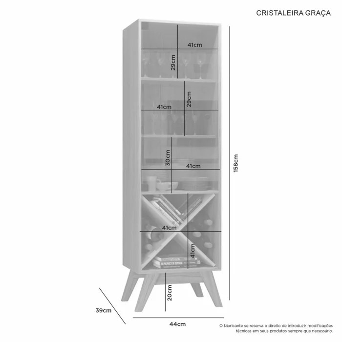 Cristaleira Graça - Jcm